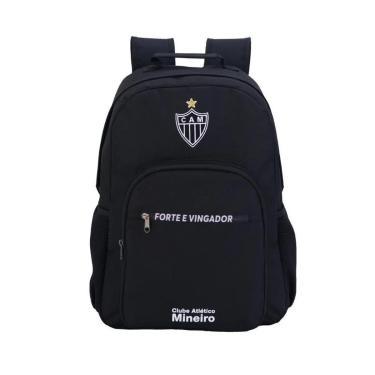 Imagem de Mochila Esportiva Escolar Futebol Atlético mineiro Galo 16582 Oficial-Unissex