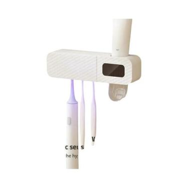 Imagem de Suporte De Escova De Dente E Espremedor De Pasta De Dente 2 Em 1 Monta