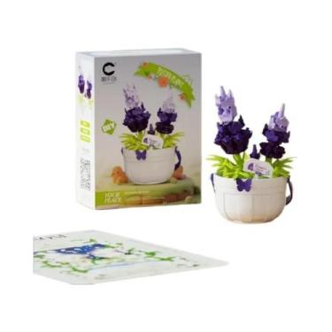 Imagem de Blocos De Montar Em Forma De Cesta Floral, Presente De Natal, Brinqued