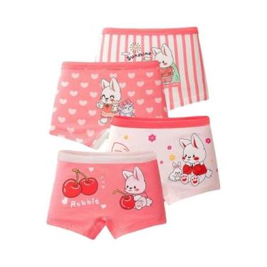 Imagem de Conjunto De Roupa Íntima De Verão Para Meninas, Pacote Com 4 Peças, Ca