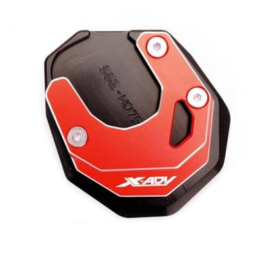 Imagem de Anti-derrapante Para x adv xadv 750 xadv750 2017 2018-2022 2023 suporte de pé placa extensão lateral ampliar almofada(Red B)