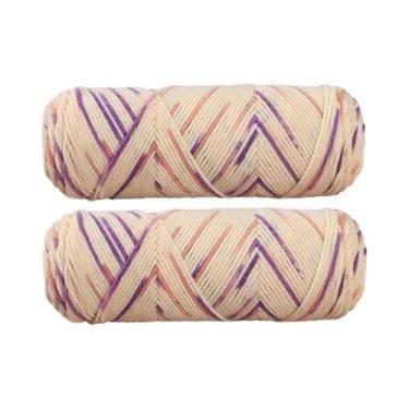 Imagem de Fio De Algodão Leite Colorido De 5 Fios Tingido Para Suéter De Bebê, 2