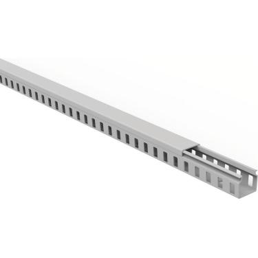 Imagem de Canaleta Para Painel Tramontina Semiaberta Cinza 20x20x2000 Mm