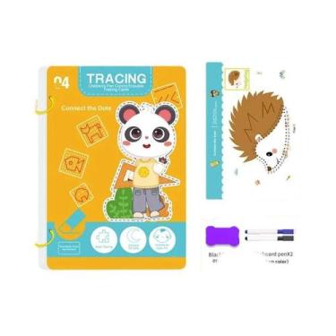 Imagem de Caderno Mágico Reutilizável Para Crianças: Treinamento De Desenho E Co