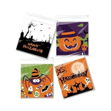 Imagem de Sacolas De Presente Para Festa De Halloween Com Tema Fantasma, 100 Uni