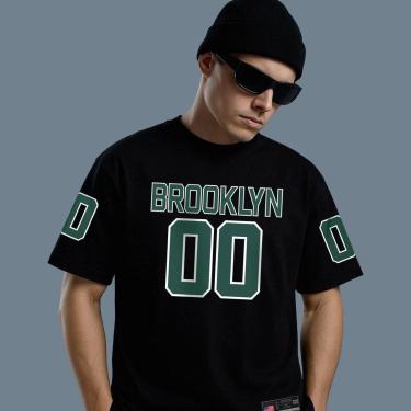 Imagem de Camiseta Brooklyn 00 Oversized Estilo Streetwear Unissex Algodão Premium-Unissex