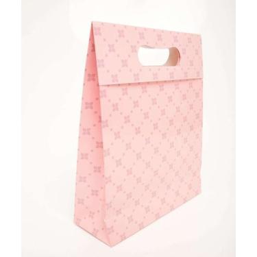 Imagem de Embalagem Presente Sacola Estampa Flores Marisa-74114, UN, Rosa