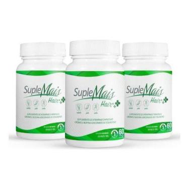 Imagem de Kit Suplemais Hair - 180 Cpr - Vitamina P/ Cabelos, Unhas , Sem sabor