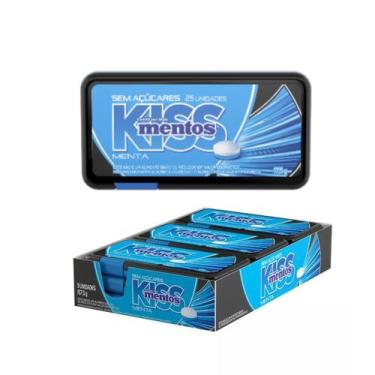 Imagem de Bala Mentos Kiss Menta Dispenser - Pack 9 Unidades 17,5g
