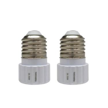 Imagem de Soquete Adaptador Taschibra De Lâmpada E27 Para Gu10 Kit 2 Peças