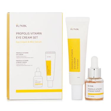 Imagem de Conjunto de creme para os olhos iUnik Própolis Vitamina com 30 ml de creme e 15 ml de soro