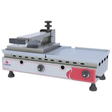 Imagem de Sanduicheira Grill Progás Pra-700 G A Gás Em Alumínio Com Prensa 70 Cm P43535