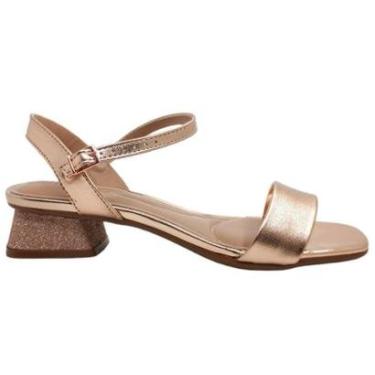 Imagem de Sandália Feminina Casual Dia a Dia Passeio Trabalho Salto Baixo Bico Quadrado Conforto Beira Rio 854-Feminino