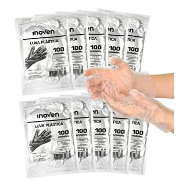 Imagem de Luva Descartável Transparente Tam Único 1000 Unid Inoven