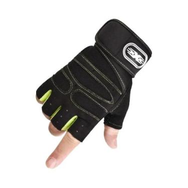 Imagem de Luvas De Fitness Unissex Sem Dedos Com Proteção Antiderrapante Para Pu