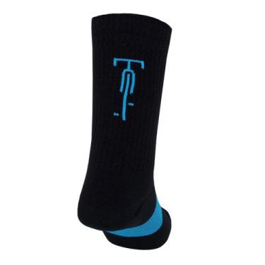 Imagem de Meia de Ciclismo Mtb Speed Corrida  - Beck Bike, 38 ao 43, Preto, Azul
