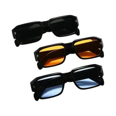 Imagem de Óculos De Sol Retrô Unissex Em Formato Quadrado Para Festas, Atividade