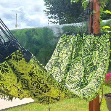 Imagem de Rede De Dormir Descanso Casal e Solteiro Indiana Gigante Toda Reforçad