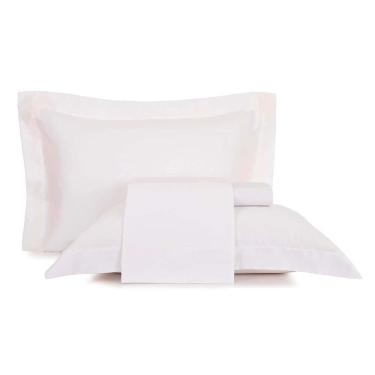 Imagem de Jogo De Cama Casal Altenburg Cetim 300 Fios Branco