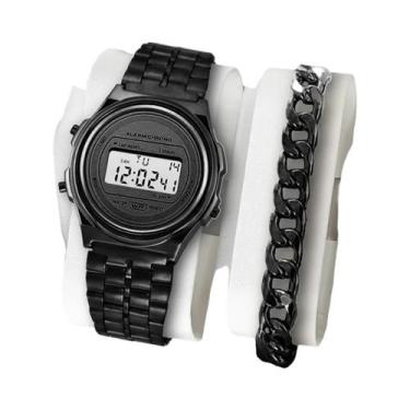 Imagem de Relógio Esportivo Digital LED Unissex F91W, Não Impermeável, Pulseira 