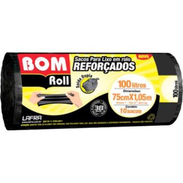 Imagem de Saco P/Lixo Bom Rl.Ref.100L C/10-38 - LAFRA