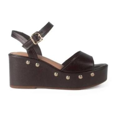 Imagem de Sandalia Dakota Anabela - Feminina - Marrom-Feminino