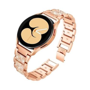 Imagem de Pulseira De Metal Com Diamantes De 20mm 22mm Para Samsung Galaxy Watch