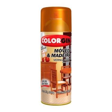 Imagem de Spray Móveis e Madeira Verniz Mogno (763) - Colorgin