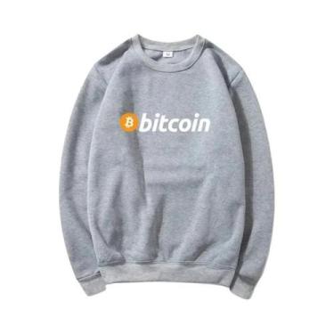 Imagem de Moletom Com Estampa Bitcoin Masculino E Feminino, Confortável, Moderno