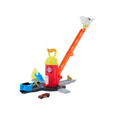 Imagem de Pista Hot Wheels City Super Fire Station Rescue - Mattel, Colorido