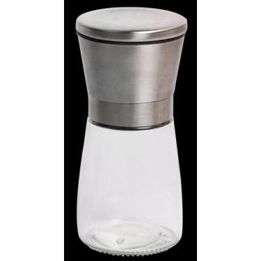 Imagem de Moedor de Pimenta Manual 165ml Porta Temperos Ajustável Cozinha Prátic