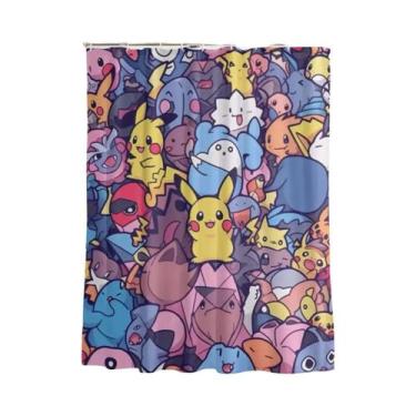 Imagem de Cortina De Chuveiro Com Desenho De Squirtle Pokemon, Decoração Leve Pa