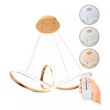Imagem de Pendente Infinito Moderno Dourado 35W Bivolt 3 cores - NEOTRON