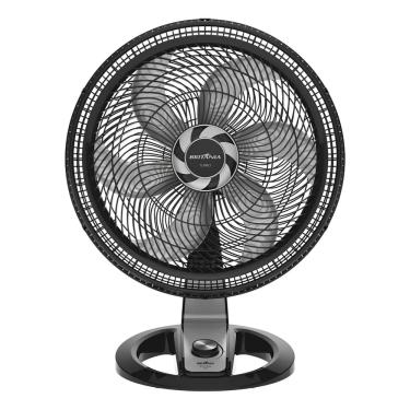 Imagem de Ventilador De Mesa Britania Turbo Bvt510p 127V Preto Com Pás Cinza