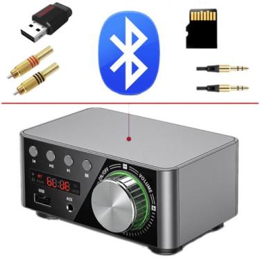 Imagem de Amplificador de Som Ambiente Bluetooth 5.0 Áudio USB Pendrive  - Vip