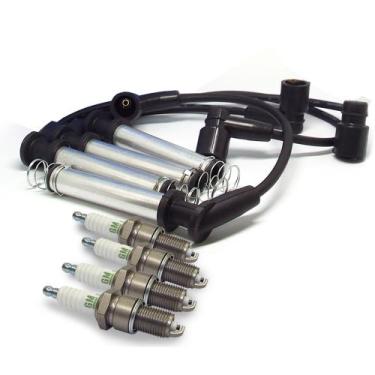 Imagem de Kit Velas Cabos De Ignicao Nova Prisma 1.4 Econoflex agile meriva mont