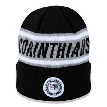 Imagem de GORRO CORINTHIANS FUTEBOL PRETO NEW ERA-Unissex