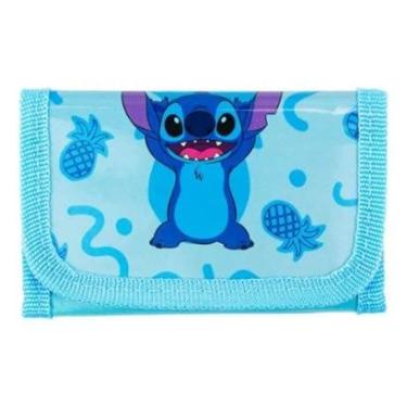 Imagem de Mini Carteira Infantil Azul Stitch Alienígena Lilo 8x12cm - Disney-Unissex