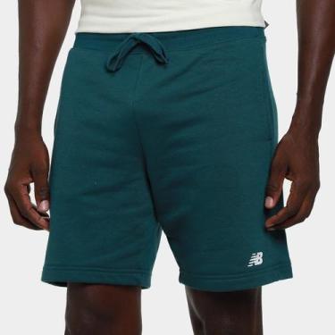 Imagem de Bermuda New Balance Essentials Masculina, Verde militar, G