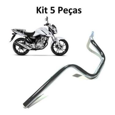 Imagem de Kit 5 Guidão Suporte De Pesinho Cg 160/150/125 Titan Fan Start Cargo -
