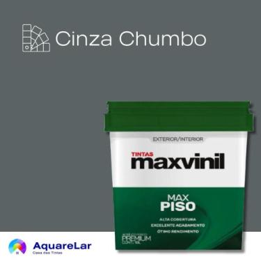 Imagem de Piso Maxvinil Fosco 18L, CINZA CHUMBO