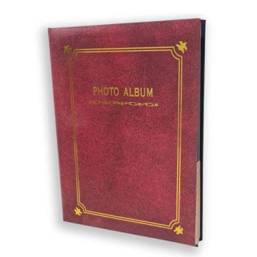 Imagem de Álbum de Fotos 100 Fotos 10x15 Clássico Capa Dura Brochura com 50 Folh