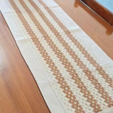 Imagem de Caminho De Mesa 200x40 Trilho Em Chochê Algodão Premium - Vitez, CARAM