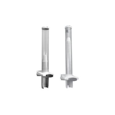 Imagem de Suporte Dispenser Porta Copos para Água e Café Kit Parede Plástico Abs e Pvc Semirrígido Zanatta