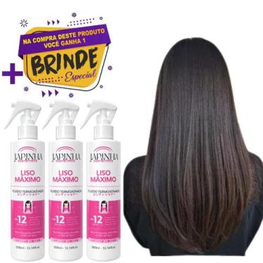 Imagem de Kit C/3 Japinha Protetor Térmico Liso Máximo 300ml Original - Japinha 