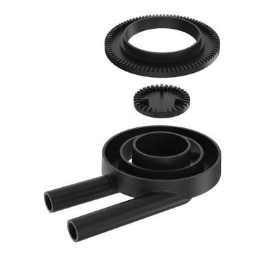Imagem de Queimador Duplo Completo N05 para Fogao Industrial com Controle de Chama e Espalhador Ferro Fundido Libaneza