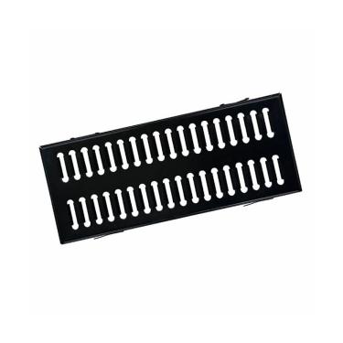 Imagem de Ralo Grelha com Caixilho GEP003OM para Escoamento de Agua Aco Galvanizado Preto 20x50cm Ouro Minas
