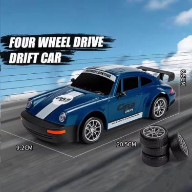 Imagem de Carrinho de Controle Remoto Drift Recarregável 4x4 e Acelerador Pulso 