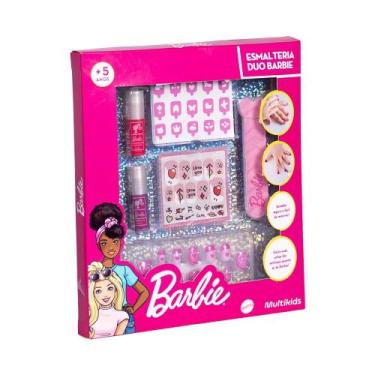 Imagem de Esmalteria Duo Barbie Multikids - BR2422, Rosa