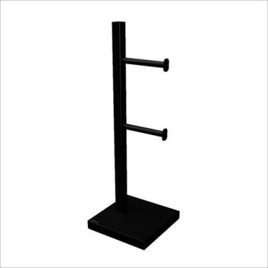 Imagem de Suporte para Papel 47,9x15,5x15,5cm Preto Cris Metal